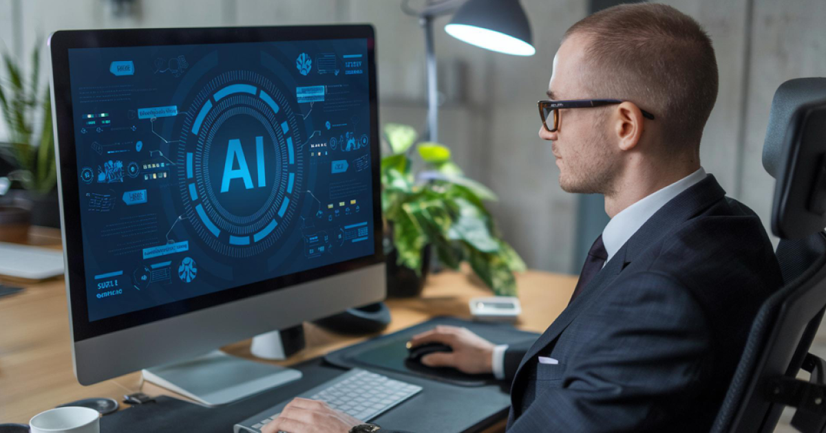 Infographic showing the perceive, plan, act, and learn cycle of an AI agent
