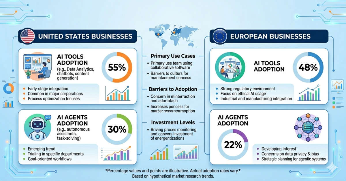 AI Adoption Statistics: US vs Europe Business Comparison