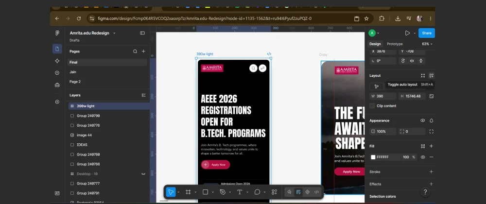 Figma tutorial screenshot showing Auto Layout applied to a mobile app screen
